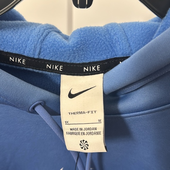 Nike Women’s Blue Training Therma Fit Pullover Hoodie Size 1X NWT Polar Blue - Picture 11 of 12